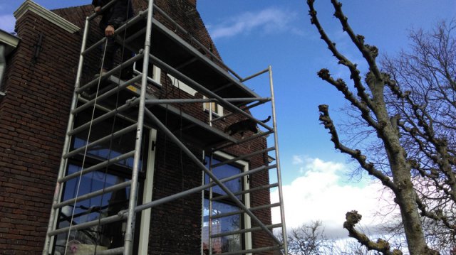 Foto impressie retauratie monumentale boerderij te Echten