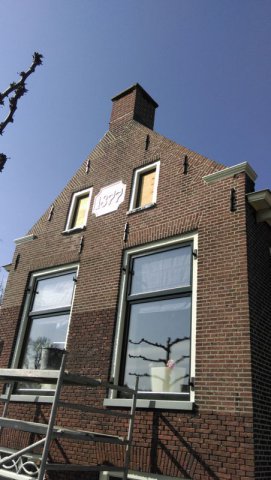 Foto impressie retauratie monumentale boerderij te Echten